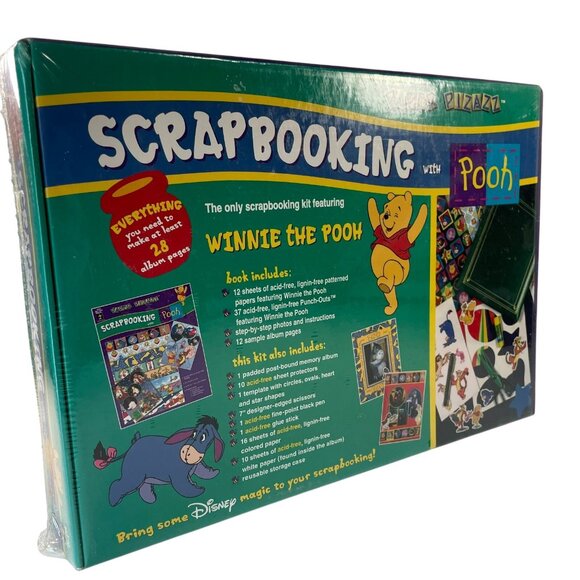 Vintage 90s Winnie the Pooh Scrapbooking Kit Paper Pizazz Disney Y2K 92 Pcs New - Picture 5 of 9